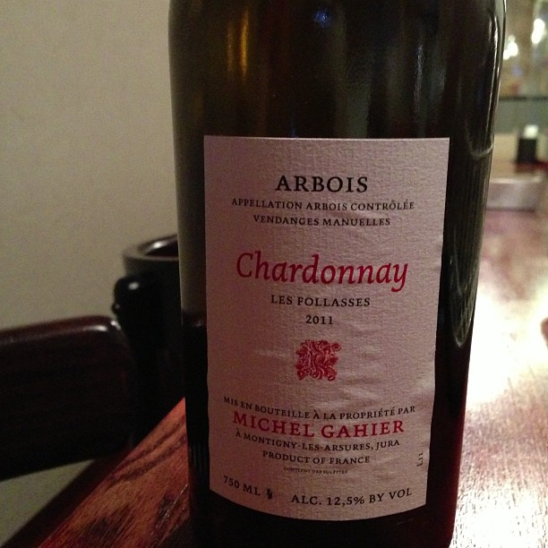 ジュラのミッシェルガイエ。グラスで開けてます