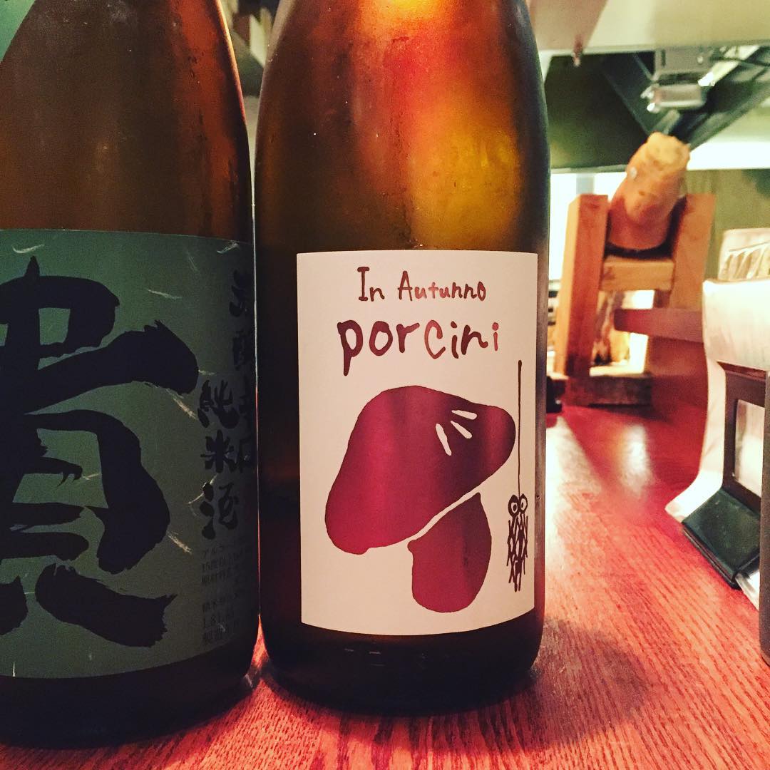 10月1日は日本酒の日です！グラスワインの中にこっそり入れてます(^O^)／