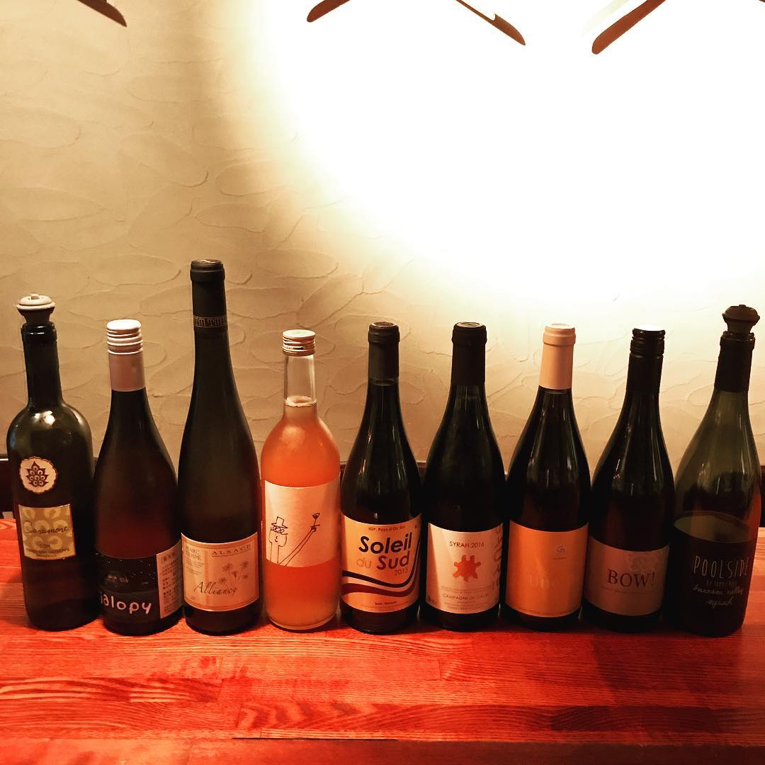 今日のグラスワイン日本ワインもいろいろあるよ！