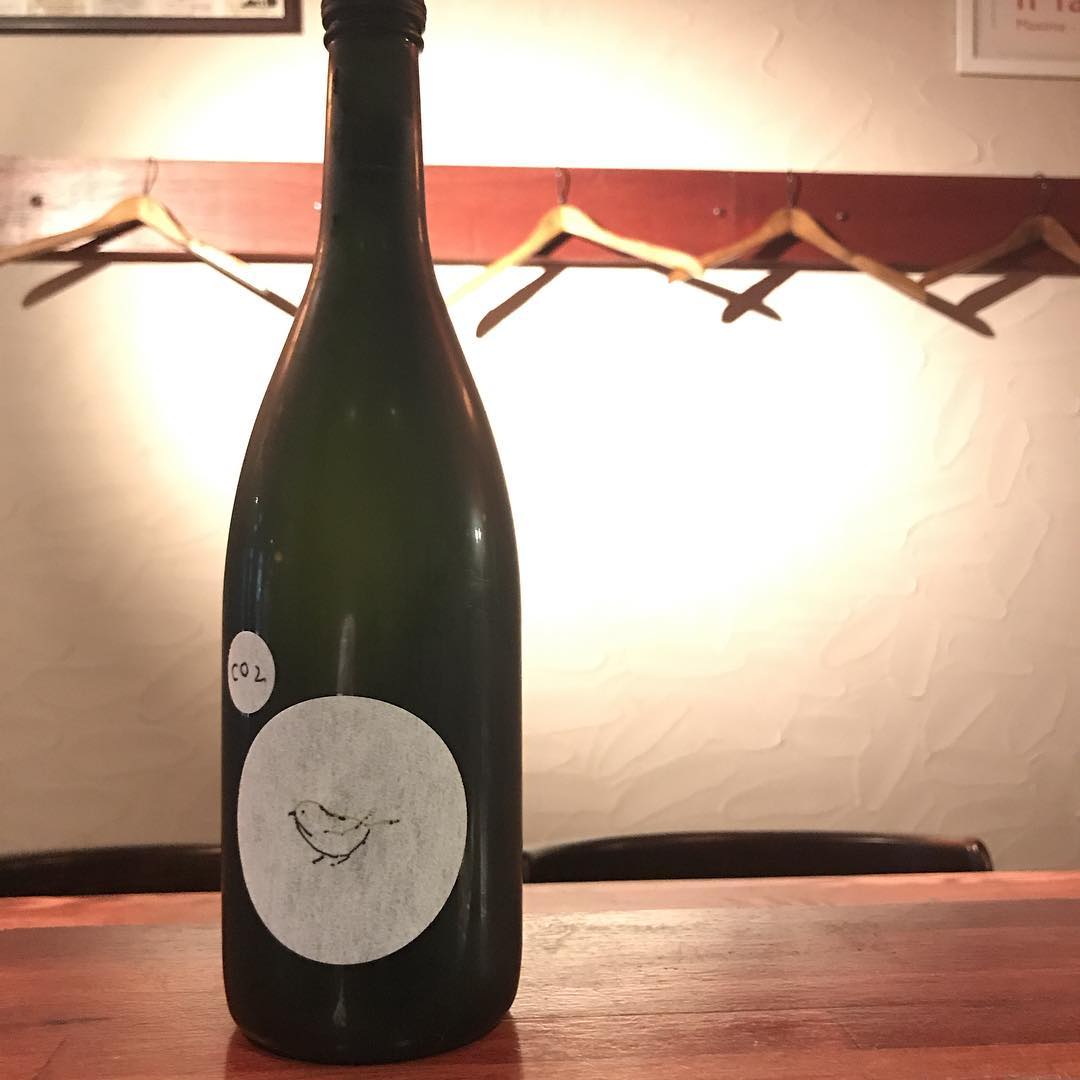 今年も日本酒CO2の解禁です。第一弾は、庭のうぐいすCO2です。#毎年好評のシリーズ！#CO2#グラス日本酒#今日から